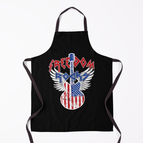 Item preview, Freedom Rocks 4th Of July Patriotic Usa Flag Rock Guitar designed and sold by lucretia155.