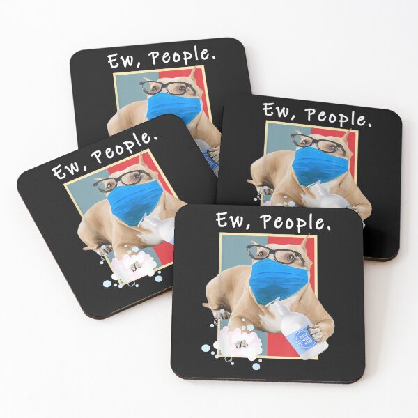 Item preview, Pitbull Ew People Dog Wearing A Face Mask Dog Mom designed and sold by aliceshe.