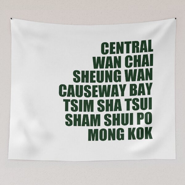 Item preview, Hong Kong Neighbourhoods designed and sold by lalashellsArt.