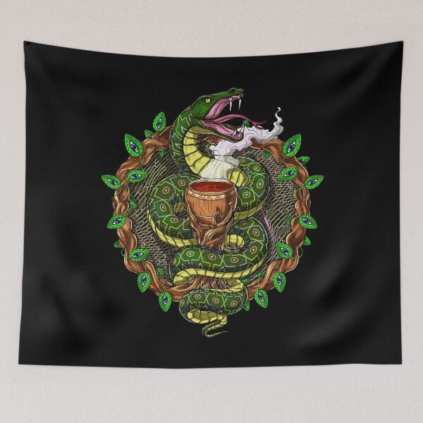 Item preview, Serpiente de ayahuasca psicodélica designed and sold by underheaven.