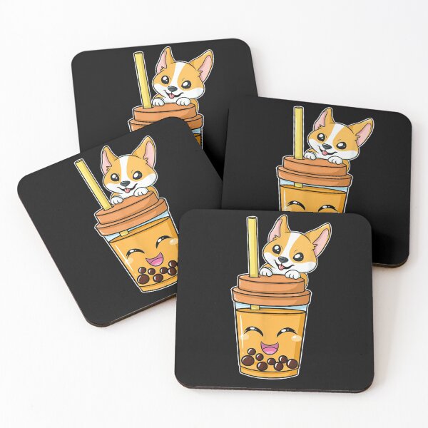 Item preview, Boba Tapioca Bubble Milk Tea Drink Corgi Dog Lover designed and sold by lucretia155.