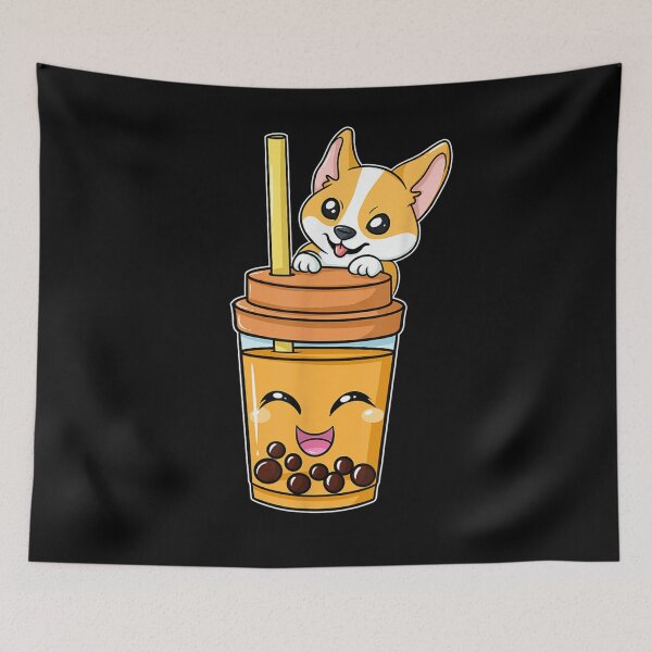 Item preview, Boba Tapioca Bubble Milk Tea Drink Corgi Dog Lover designed and sold by lucretia155.