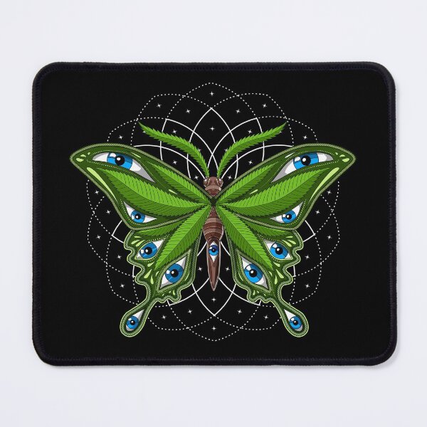 Item preview, Psychedelic Cannabis Butterfly designed and sold by underheaven.