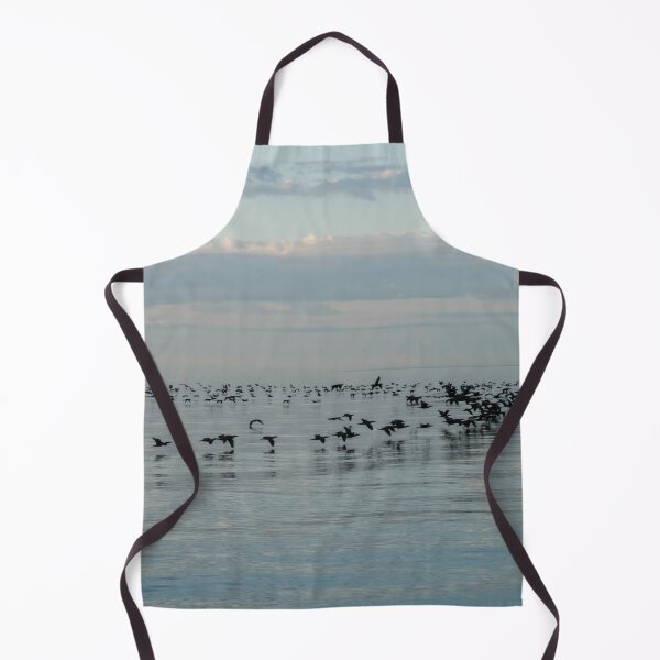 Item preview, Bird Ribbons in Black and Blue - Cormorant Flocks and Ripplet Patterns designed and sold by Georgia Mizuleva.