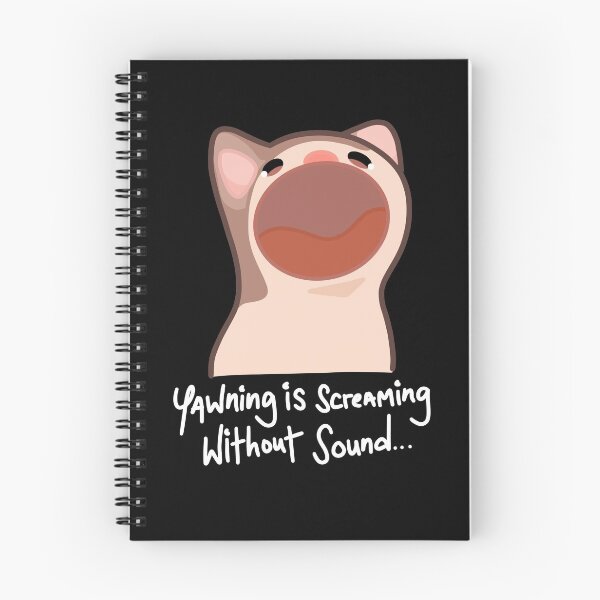 Item preview, Pop Cat Yawning is screaming without sound (Black) designed and sold by 999Potato.