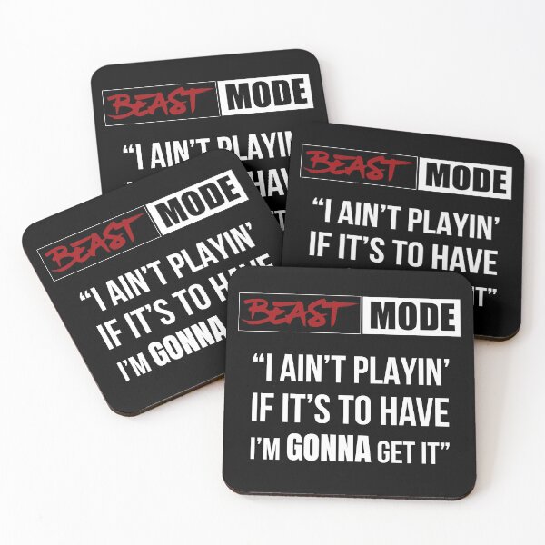 Item preview, Beast Mode - I  Ain't Playin' designed and sold by RomeoSketches.