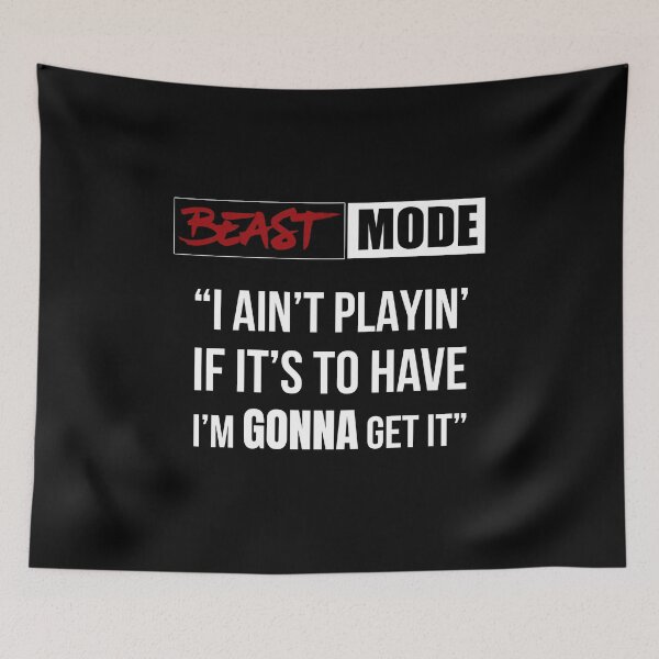 Item preview, Beast Mode - I  Ain't Playin' designed and sold by RomeoSketches.
