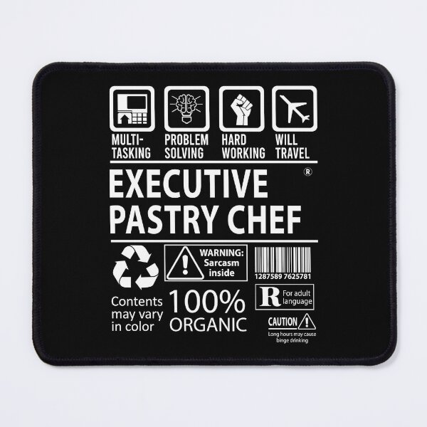 Item preview, Executive Pastry Chef T Shirt - MultiTasking Certified Job Gift Item Tee designed and sold by telegaevel.
