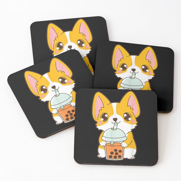 Item preview, Boba Corgi Dog Thai Iced Bubble Pearl Milk Tea designed and sold by lucretia155.