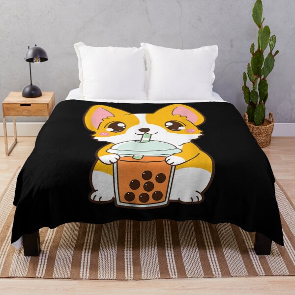 Item preview, Boba Corgi Dog Thai Iced Bubble Pearl Milk Tea designed and sold by lucretia155.