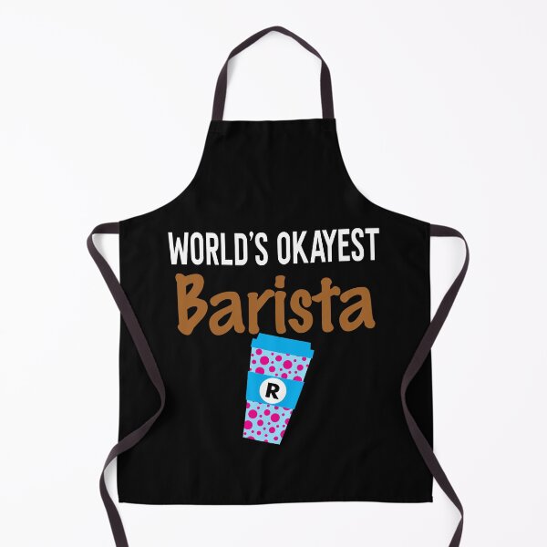 Item preview, World's Okayest Barista Monogram R designed and sold by ZiesMerch.