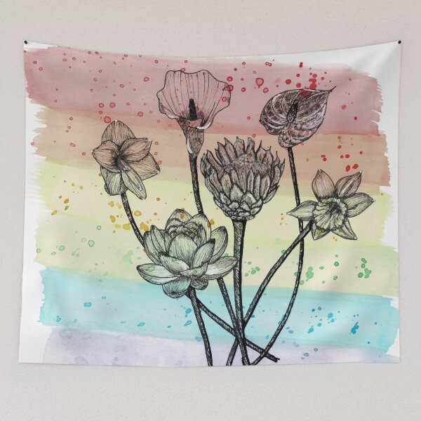 Item preview, 'Proud Flowers' - Hand Drawn LGBTQIA+ Design designed and sold by TaltalimDesign.