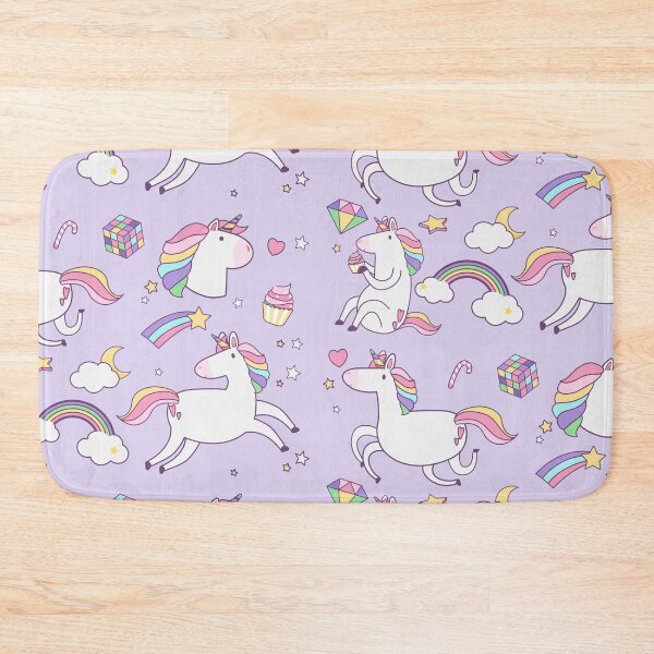 Item preview, Purple Unicorn Seamless Pattern designed and sold by BeeMeCreative.