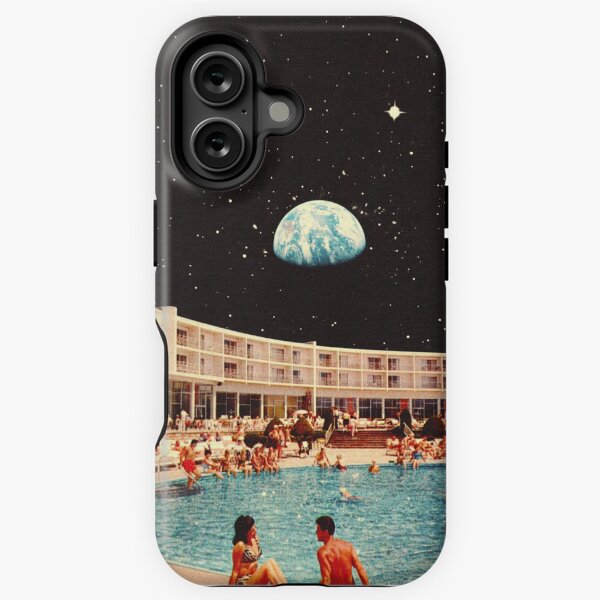 Item preview, Lunar Pool Life - Retro-Futuristic Holiday Resort, Science Fiction Collage  designed and sold by Taudalpoi.