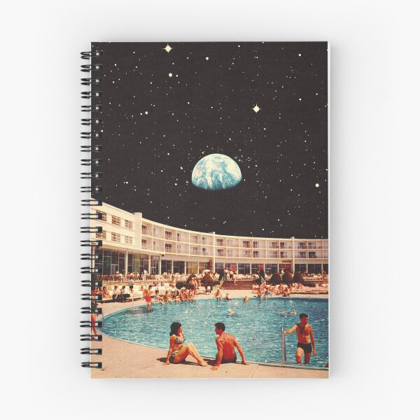 Item preview, Lunar Pool Life - Retro-Futuristic Holiday Resort, Science Fiction Collage  designed and sold by Taudalpoi.