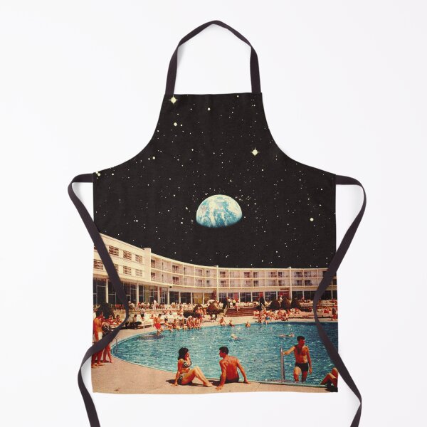 Item preview, Lunar Pool Life - Retro-Futuristic Holiday Resort, Science Fiction Collage designed and sold by Taudalpoi.