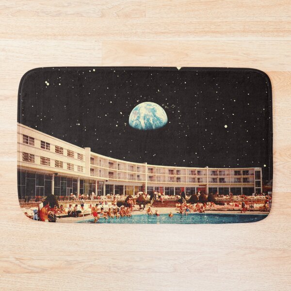 Item preview, Lunar Pool Life - Retro-Futuristic Holiday Resort, Science Fiction Collage  designed and sold by Taudalpoi.