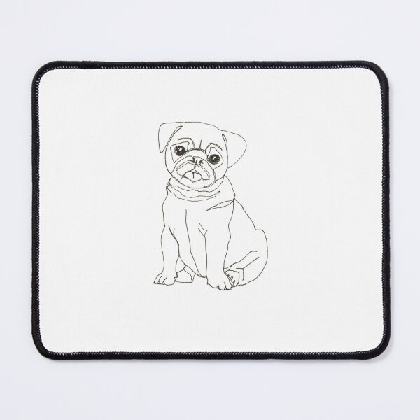 Item preview, One-line Pug Dog designed and sold by lalashellsArt.