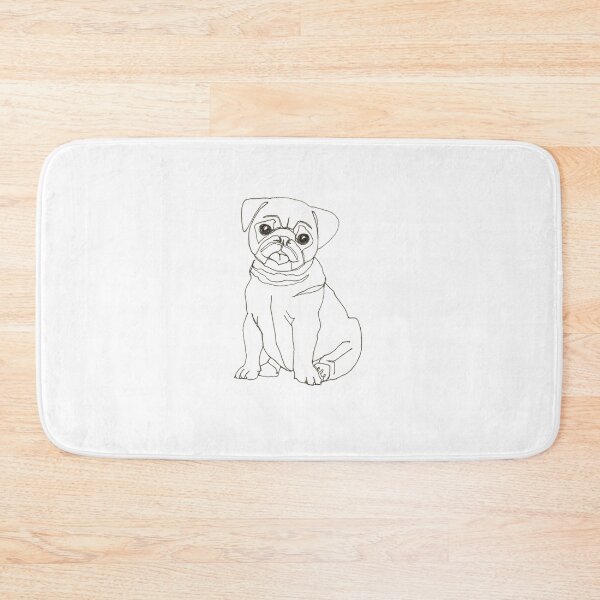 Item preview, One-line Pug Dog designed and sold by lalashellsArt.