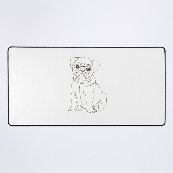 Item preview, One-line Pug Dog designed and sold by lalashellsArt.