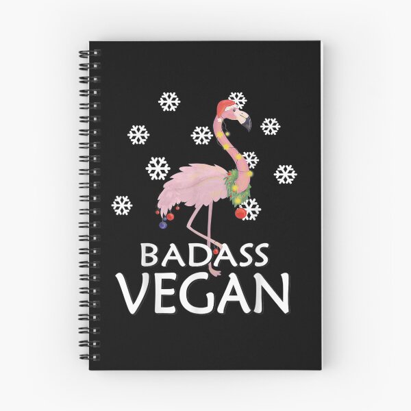 Item preview, Badass Vegan Flamingos Snow Christmas Gift designed and sold by aliceshe.
