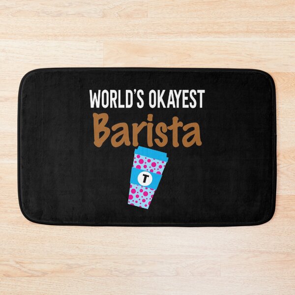 Item preview, World's Okayest Barista Monogram T designed and sold by ZiesMerch.