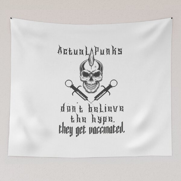 Item preview, Actual Punks Get Vaccinated.  designed and sold by KBwiththeTees.
