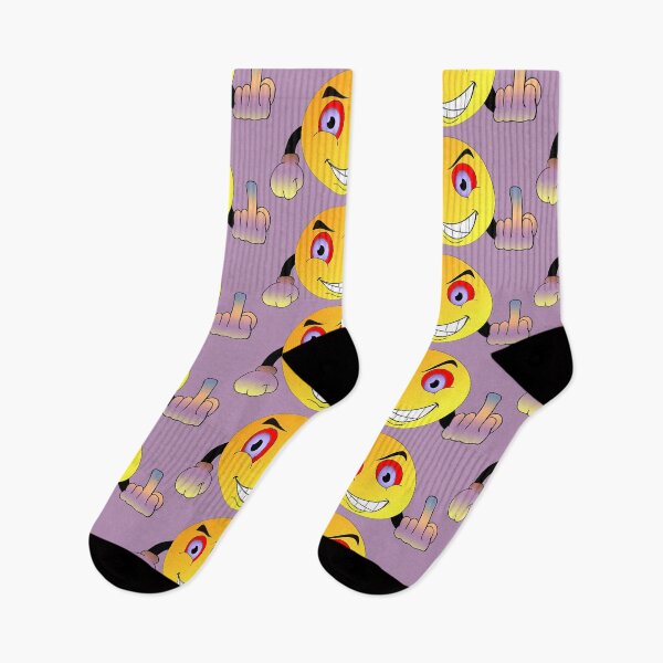 Item preview, Angry Funny Smiley Shows The Middle Finger designed and sold by Phantasmal-2-do.