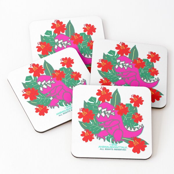 Item preview, Dinosaur's Hawaiian Summer designed and sold by ANIMALSDONTTALK.