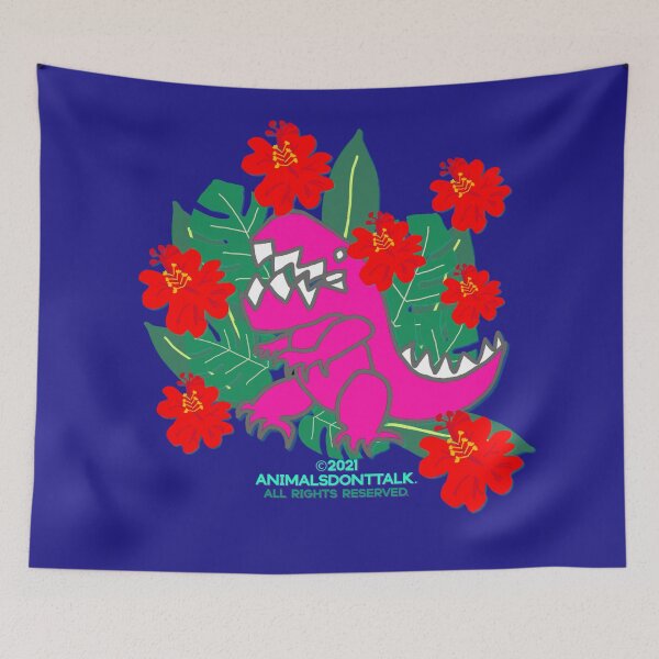 Item preview, Dinosaur's Hawaiian Summer designed and sold by ANIMALSDONTTALK.