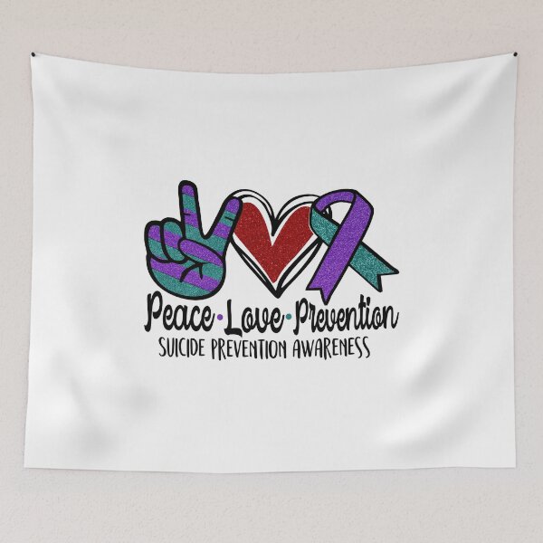 Item preview, Peace Love prevention Suicide Prevention Week designed and sold by Omega Puff.