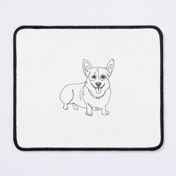 Item preview, One-line Corgi Dog designed and sold by lalashellsArt.