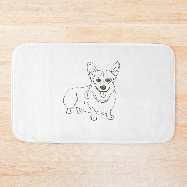 Item preview, One-line Corgi Dog designed and sold by lalashellsArt.