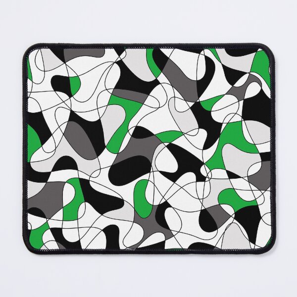 Item preview, Abstract pattern - green, black and white. designed and sold by K.S ART.