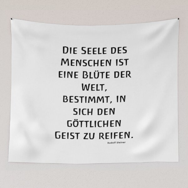 Item preview, The soul of man is a flower of the world - waldorf school rudolf steiner anthroposophy designed and sold by DOM-Shop.