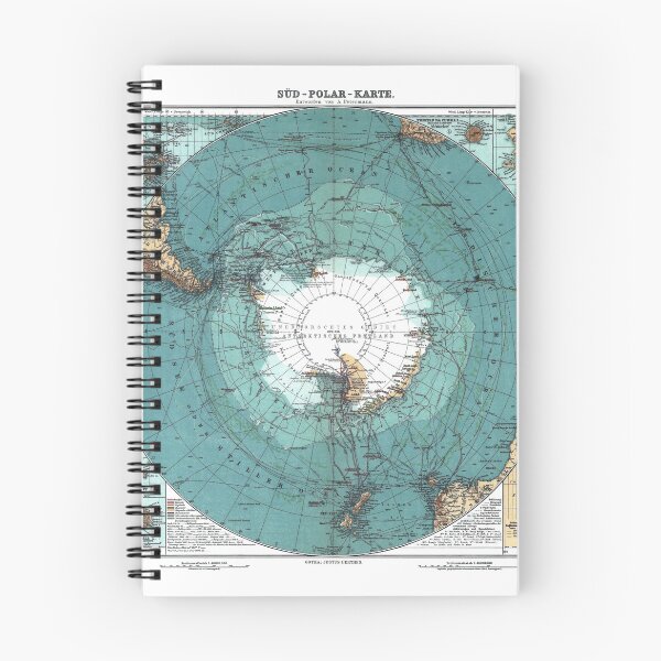 Item preview, Vintage Antarctica Map designed and sold by livianasgifts.