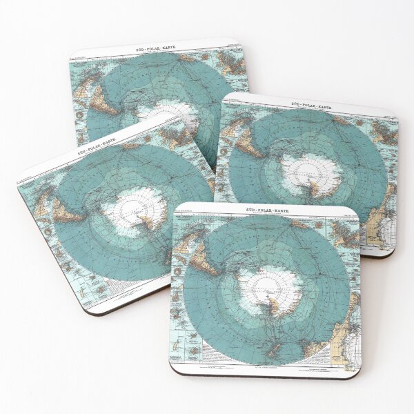 Item preview, Vintage Antarctica Map designed and sold by livianasgifts.