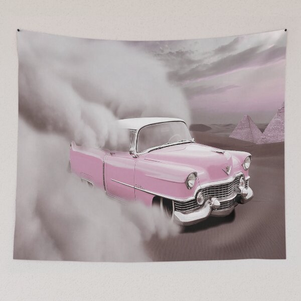 Item preview, Pink dune and vintage car designed and sold by Cattigal.