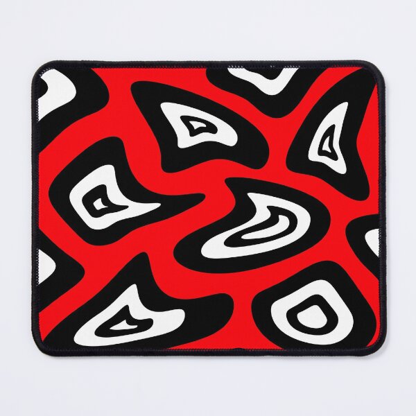 Item preview, Abstract geometric pattern - red, black and white. designed and sold by K.S ART.