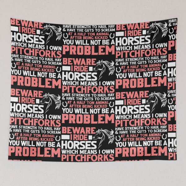 Item preview, Horse Lover Beware I Ride Horses designed and sold by Nguyenvanhai.