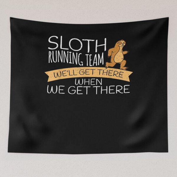 Item preview, Sloth Running Team Jogging Lazy Sleepy Motivation designed and sold by lucretia155.