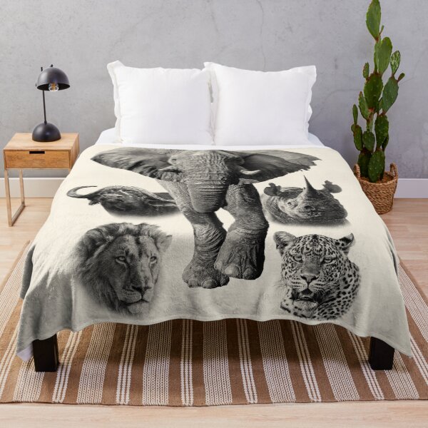 Item preview, Africa's Iconic Big Five Wildlife Artwork designed and sold by Scotch Macaskill.