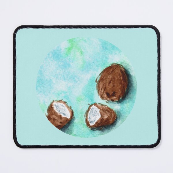 Item preview, Consider the Coconut - Round - Watercolour Painting designed and sold by Pattokarts.