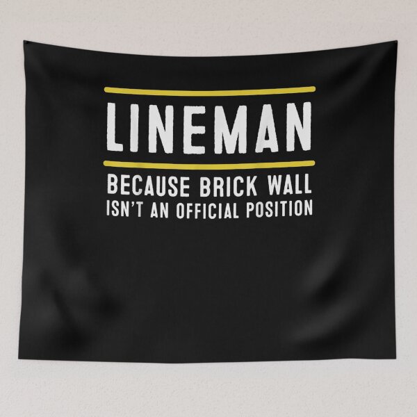 Item preview, Lineman Brick Wall designed and sold by aliceshe.