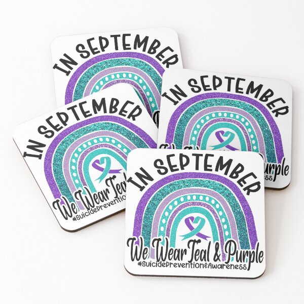 Item preview, In September We Wear Teal And Purple Suicide Prevention Awareness Day designed and sold by Omega Puff.