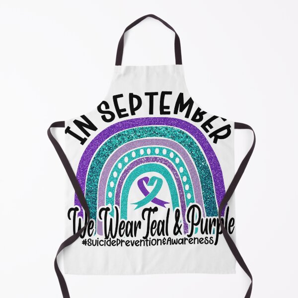 Item preview, In September We Wear Teal And Purple Suicide Prevention Awareness Day designed and sold by Omega Puff.