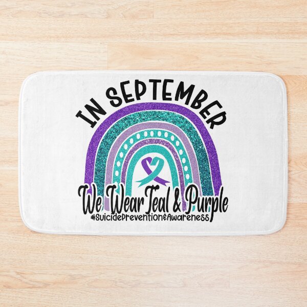 Item preview, In September We Wear Teal And Purple Suicide Prevention Awareness Day designed and sold by Omega Puff.