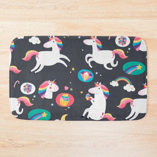 Item preview, Black Unicorn Seamless Pattern designed and sold by BeeMeCreative.