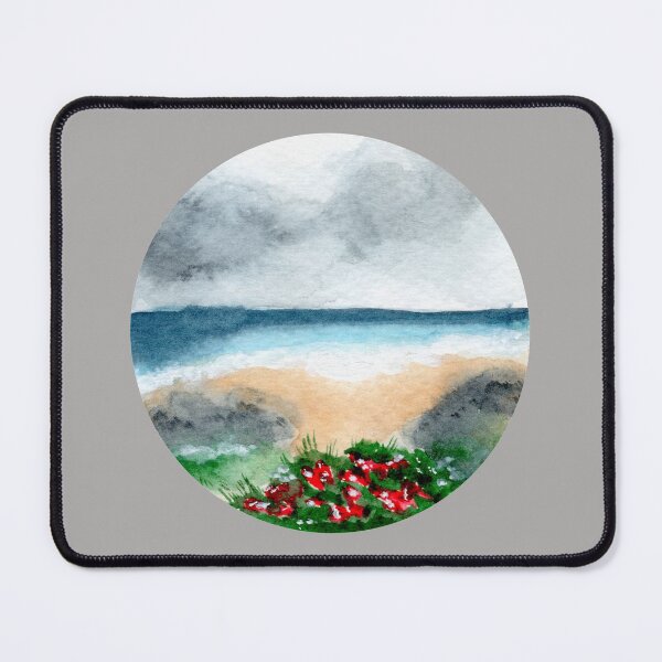 Item preview, Somewhere between Ebb and Flow - Round - Watercolour Painting designed and sold by Pattokarts.