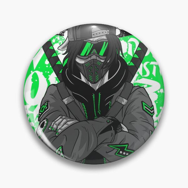 Item preview, Coding Ninja - Anime Ninja On Green Background designed and sold by FoxCodeCreation.
